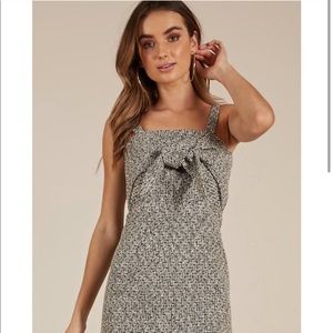 Showpo Never Worn Grey Tweed Dress